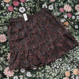 LOFT Paisley Tiered Skirt